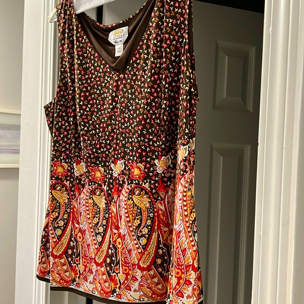 Talbots pure silk shell 18W (used)